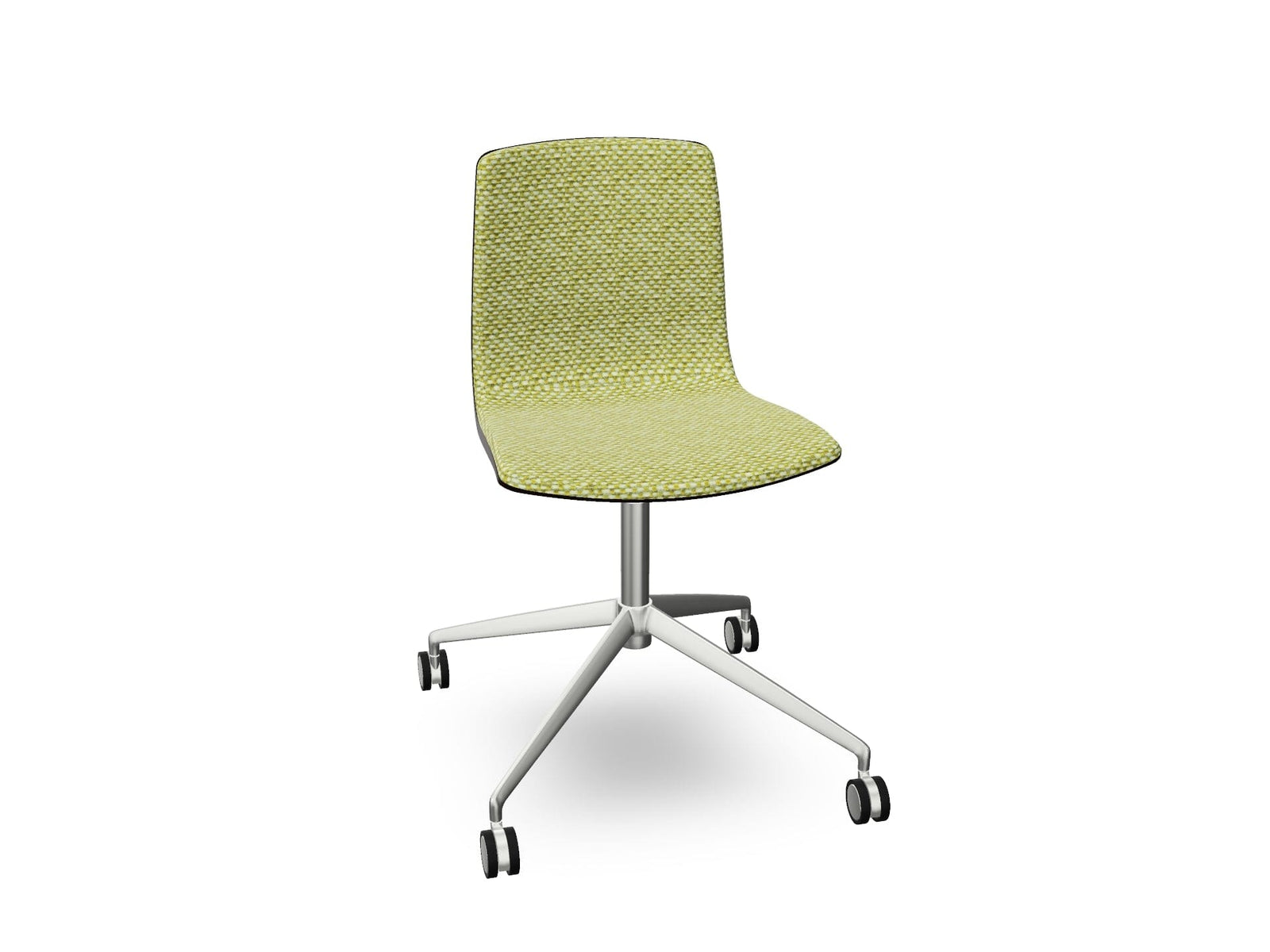Aava 02 Fixed Trestle Base Wood Chair With Front Upholstery Chairs Arper