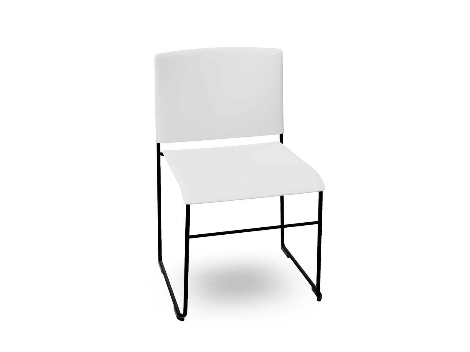 Stacy Stacking Chair Chairs Arper PS00005 Black-Lacquered - V25