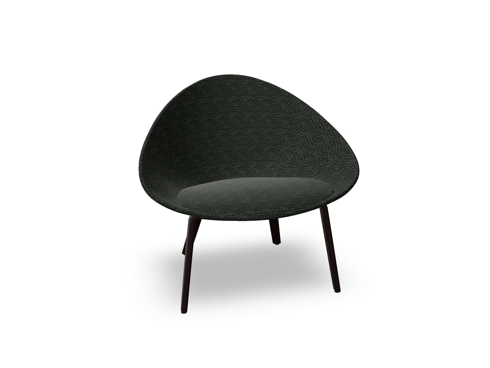 Adell 4 Leg Wood Lounge Chair With Fully Upholstered