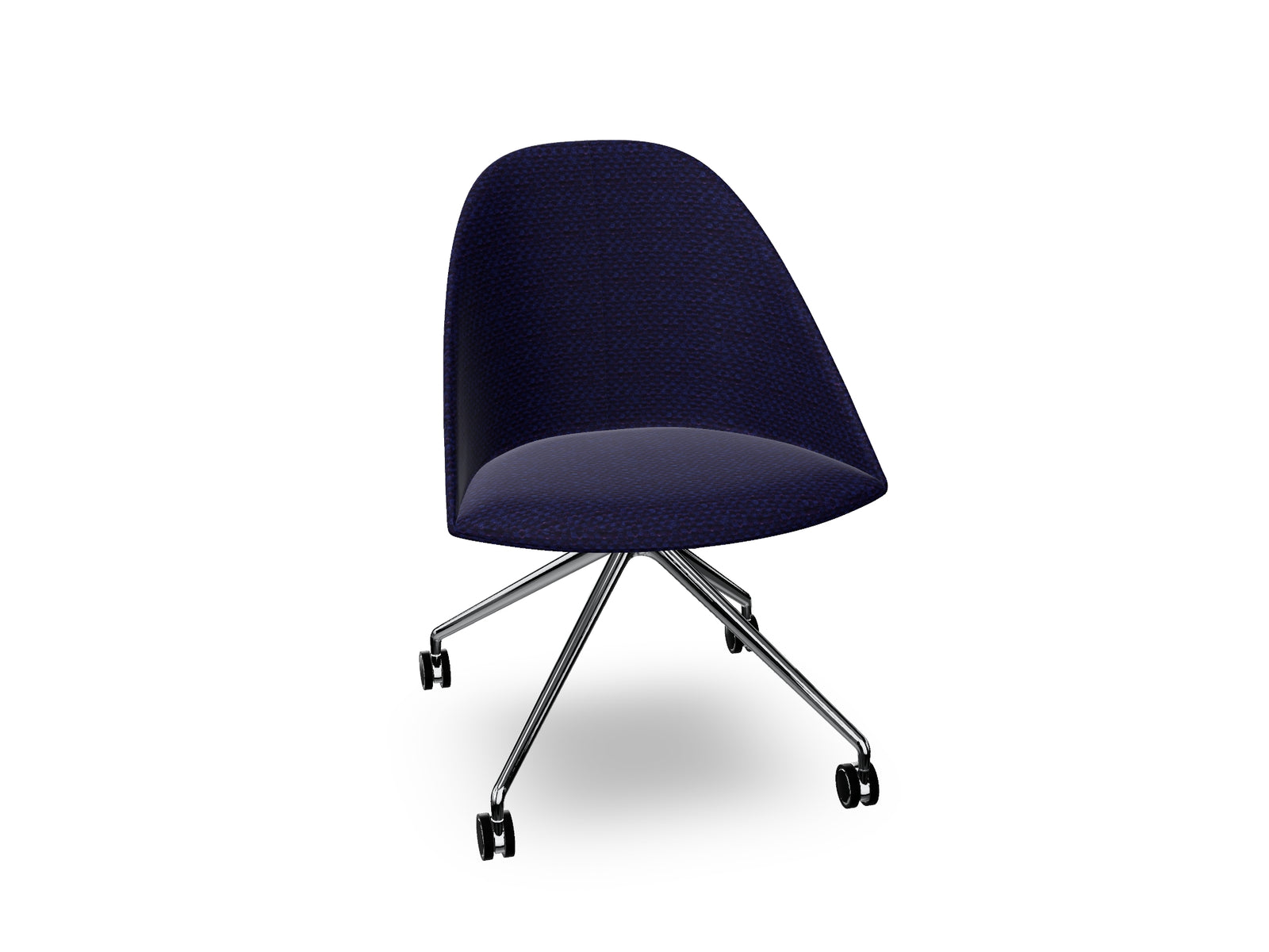 Cila Fully Upholtered Chair With Fixed Trestle Base