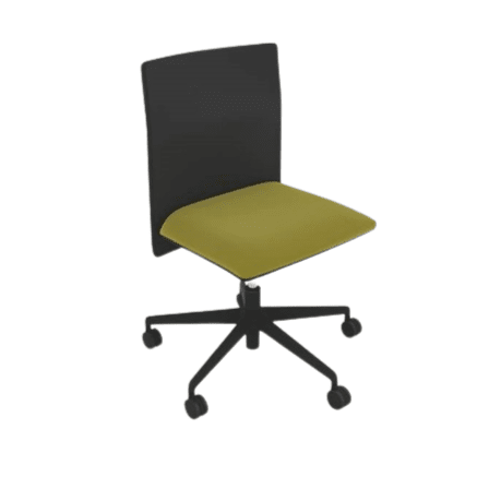 Planesit Chair With 5 Ways Swivel Base on Castors Chair Arper