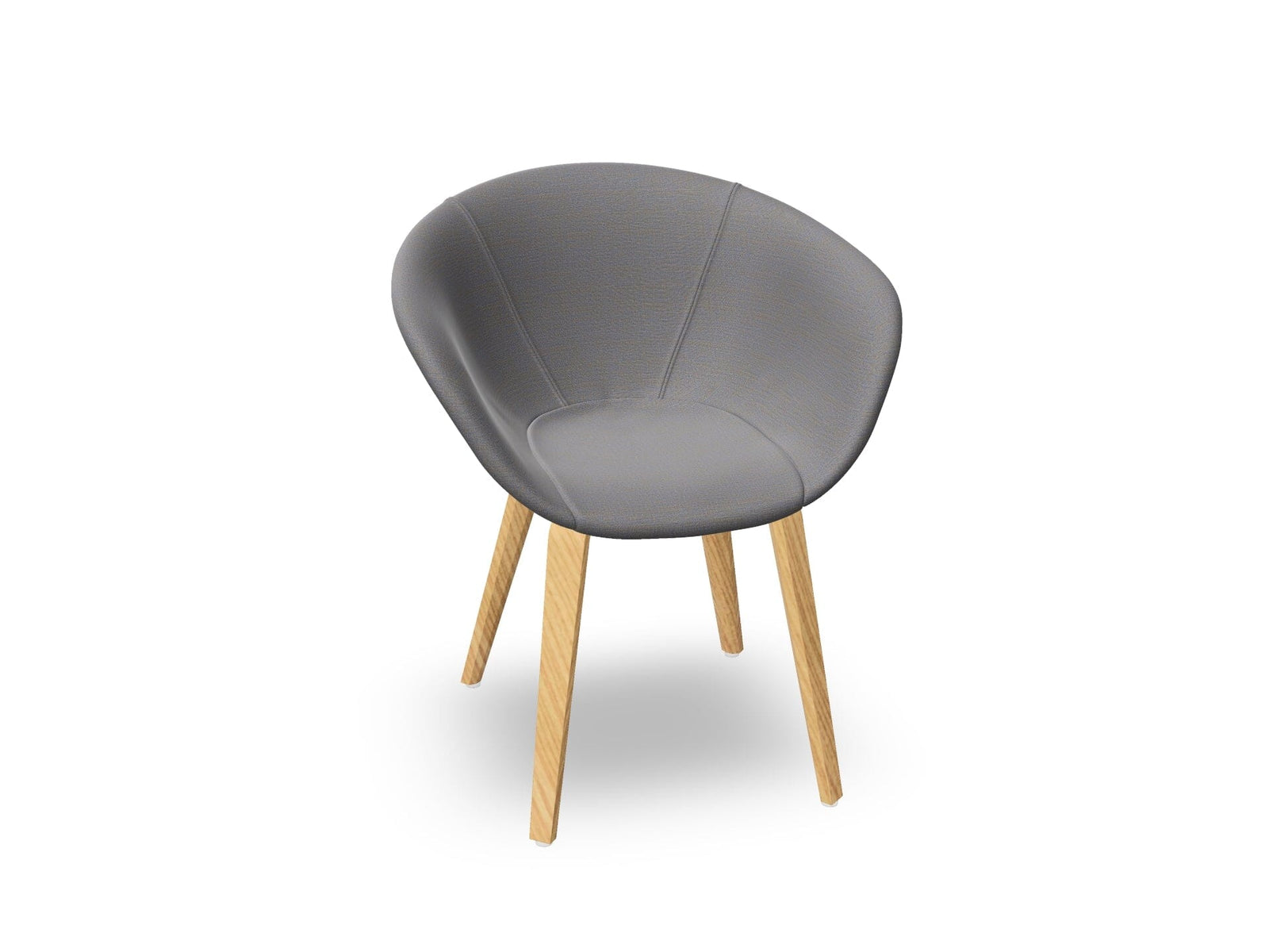 Duna 02 Wood Leg Chair With Full Upholstery Chairs Arper
