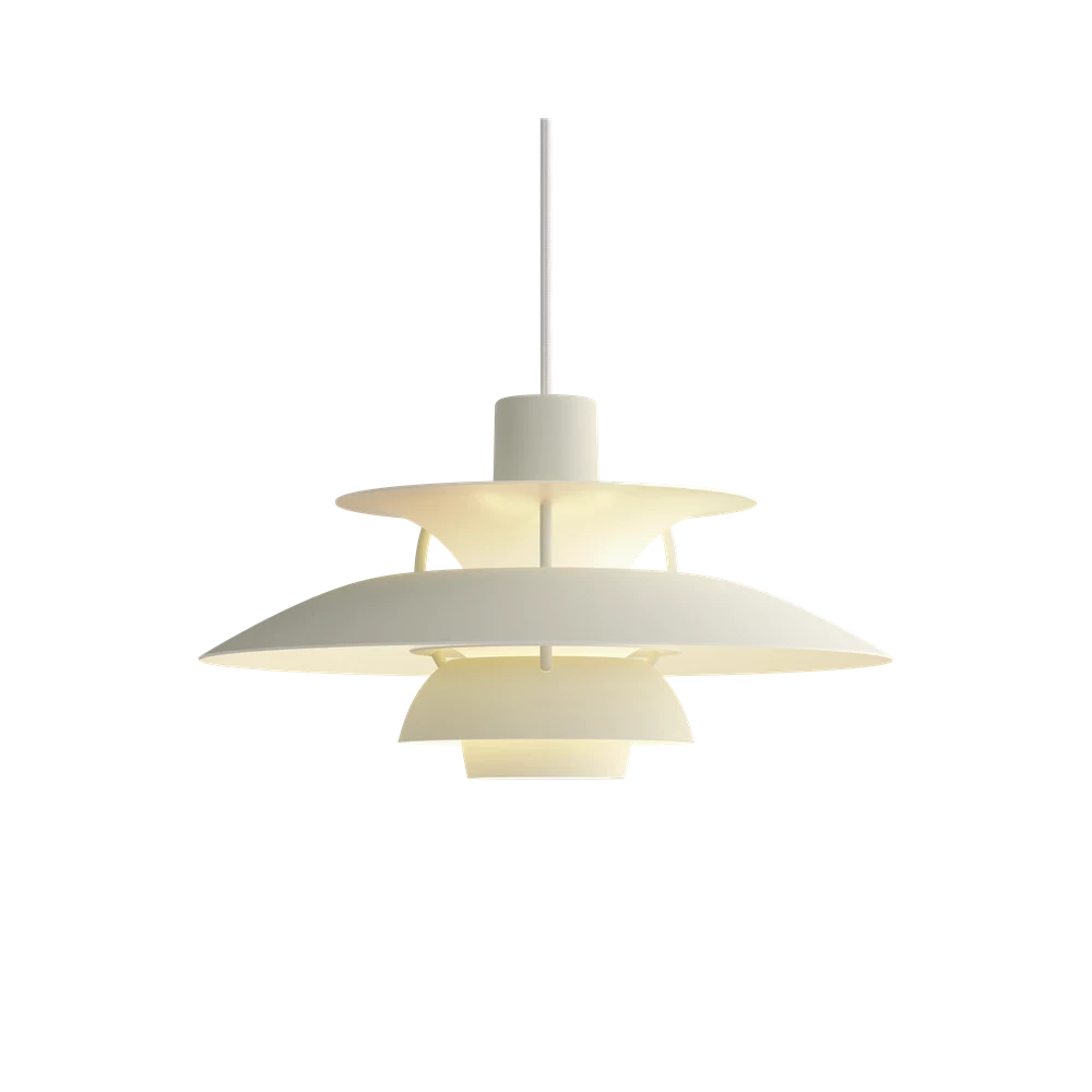 PH 5 Mini Pendant Lamp hanging lamps Louis Poulsen Monochrome Pale Pewter