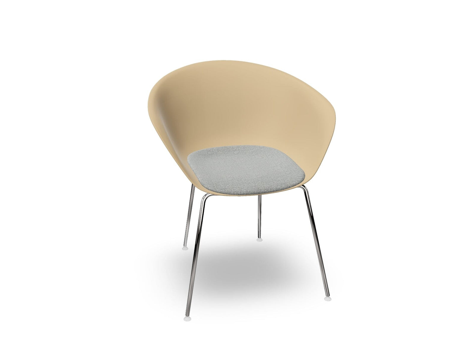 Duna 02 Four Leg Chair With Seat Cushion Chairs Arper