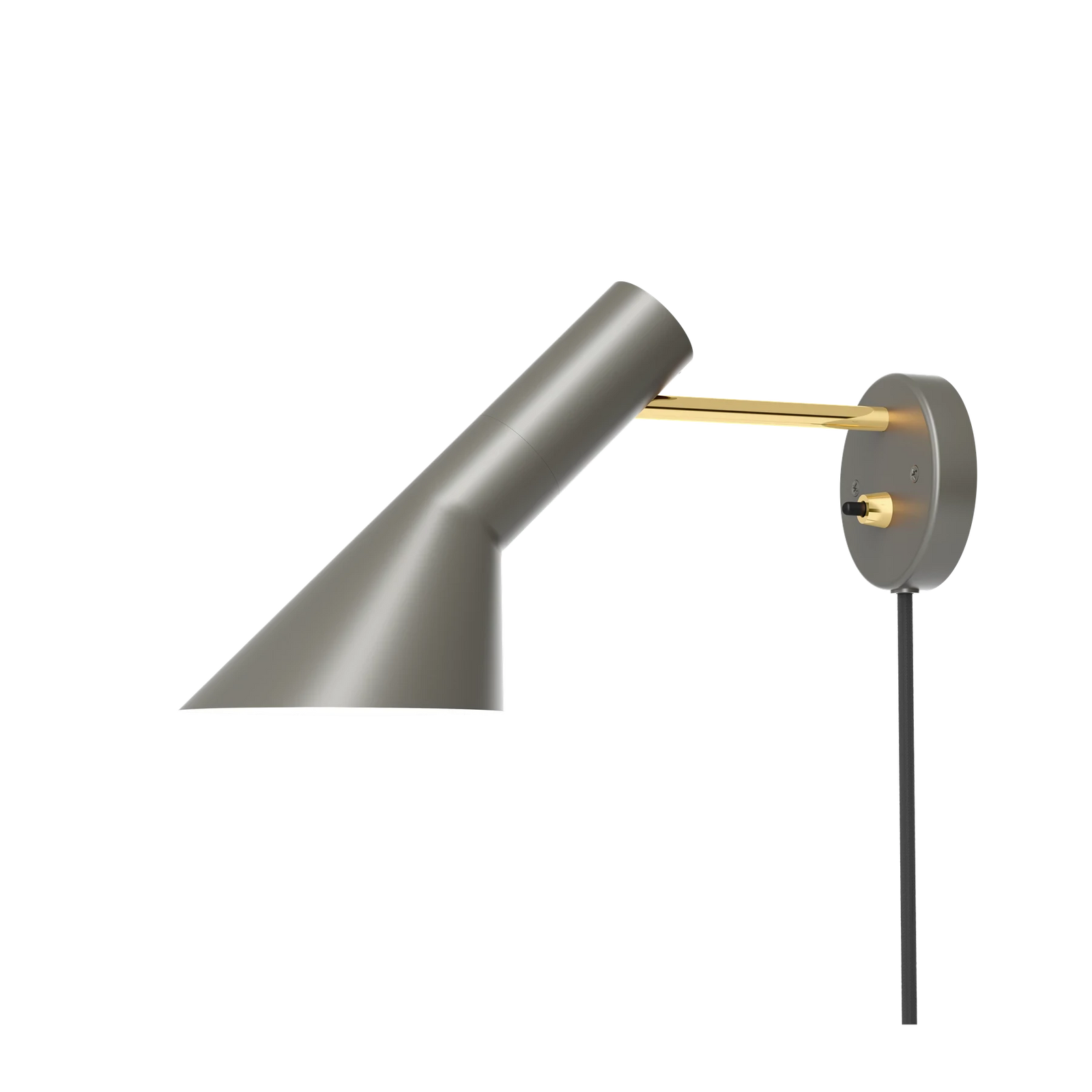 AJ Wall Sconce wall / ceiling lamps Louis Poulsen With Switch Grey/Brass