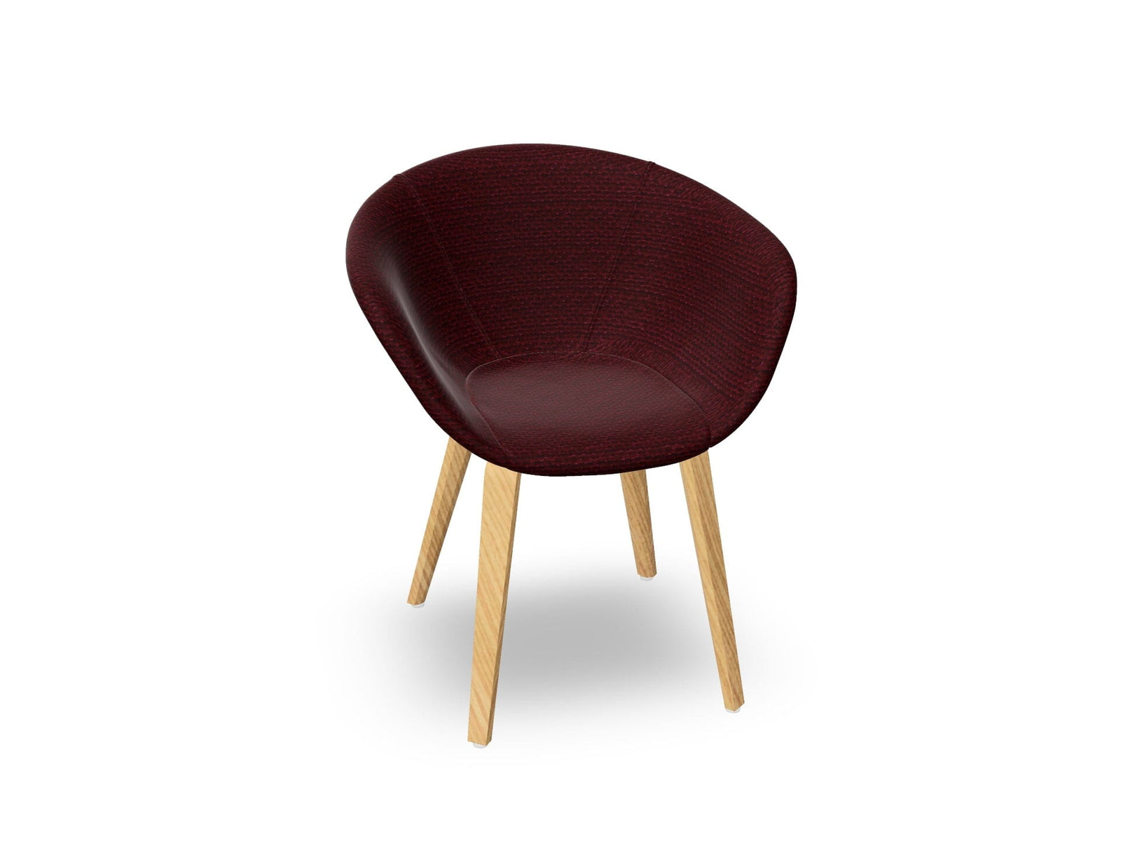 Duna 02 Wood Leg Chair With Full Upholstery Chairs Arper