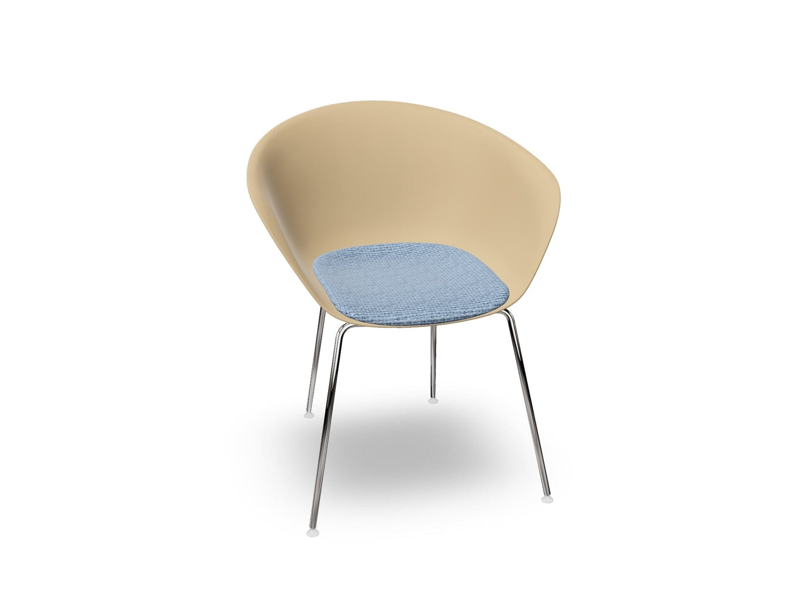Duna 02 Four Leg Chair With Seat Cushion Chairs Arper