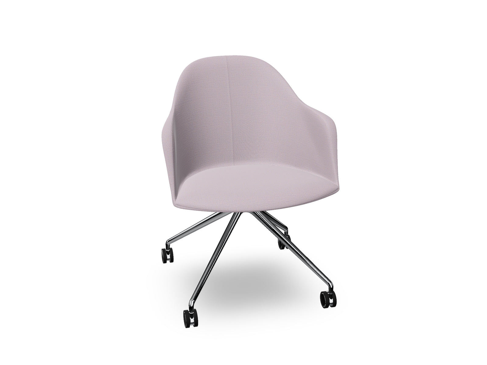 Cila fully upholstered Armchair With Fixed Trestle Base
