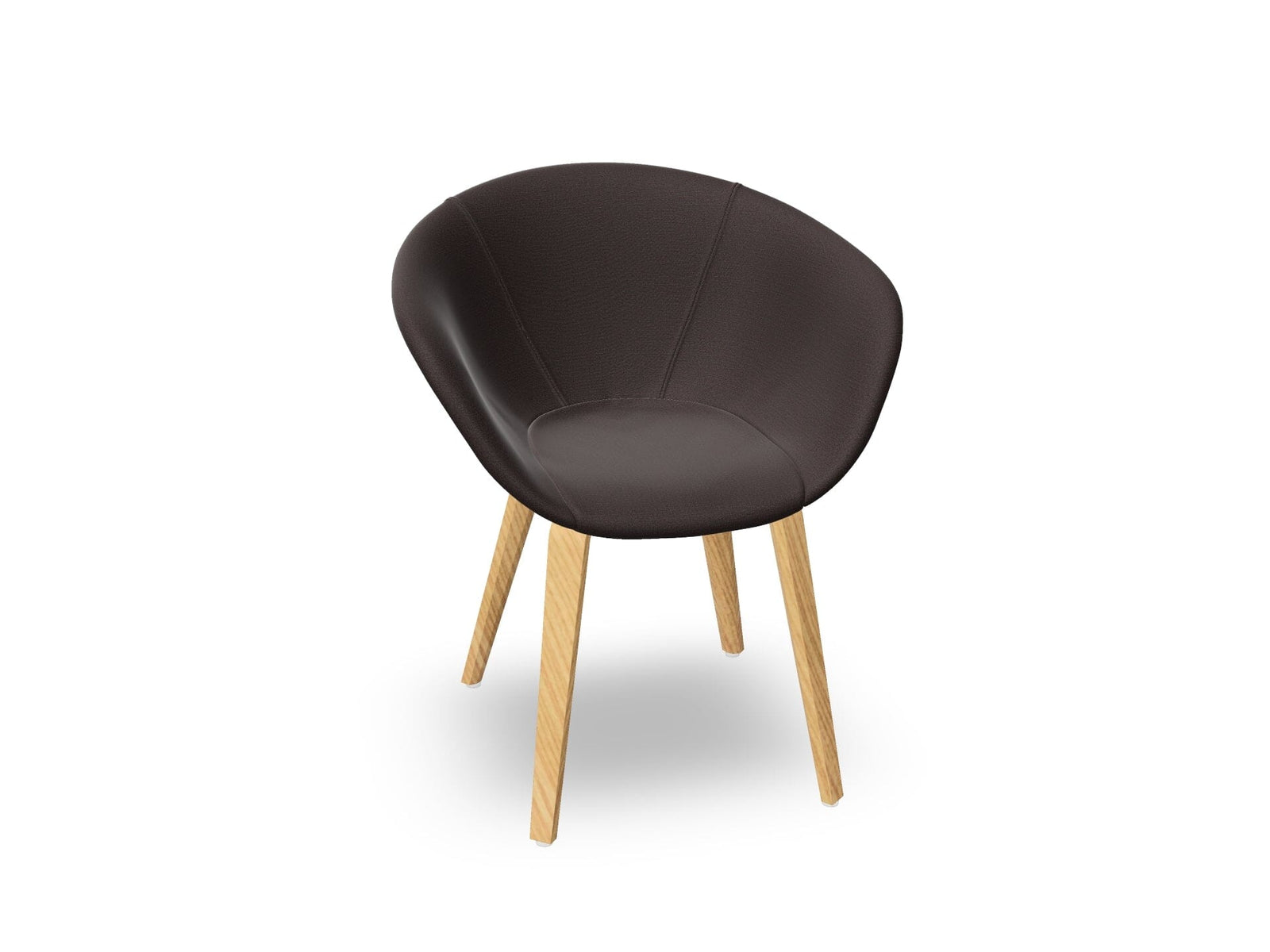 Duna 02 Wood Leg Chair With Full Upholstery Chairs Arper