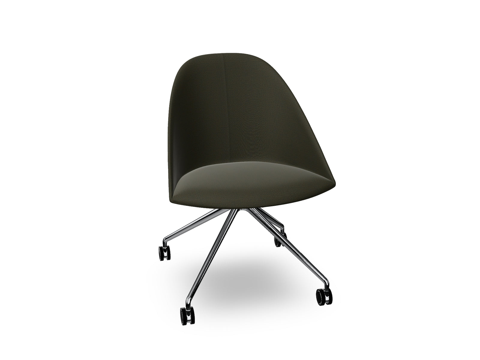 Cila Fully Upholtered Chair With Fixed Trestle Base