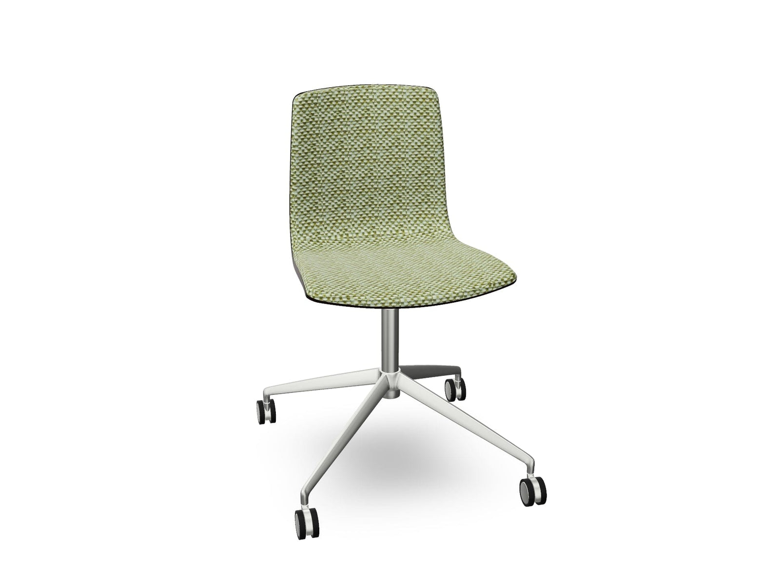 Aava 02 Fixed Trestle Base Wood Chair With Front Upholstery Chairs Arper