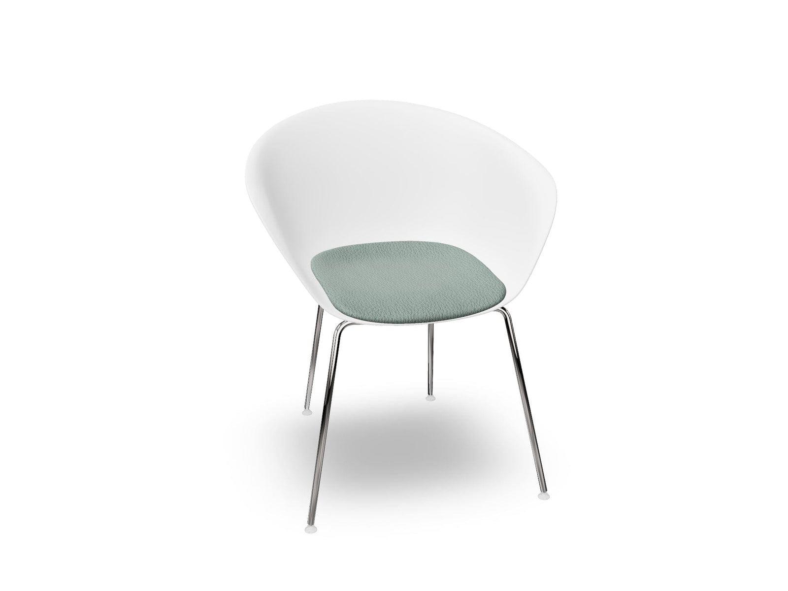 Duna 02 Four Leg Chair With Seat Cushion Chairs Arper