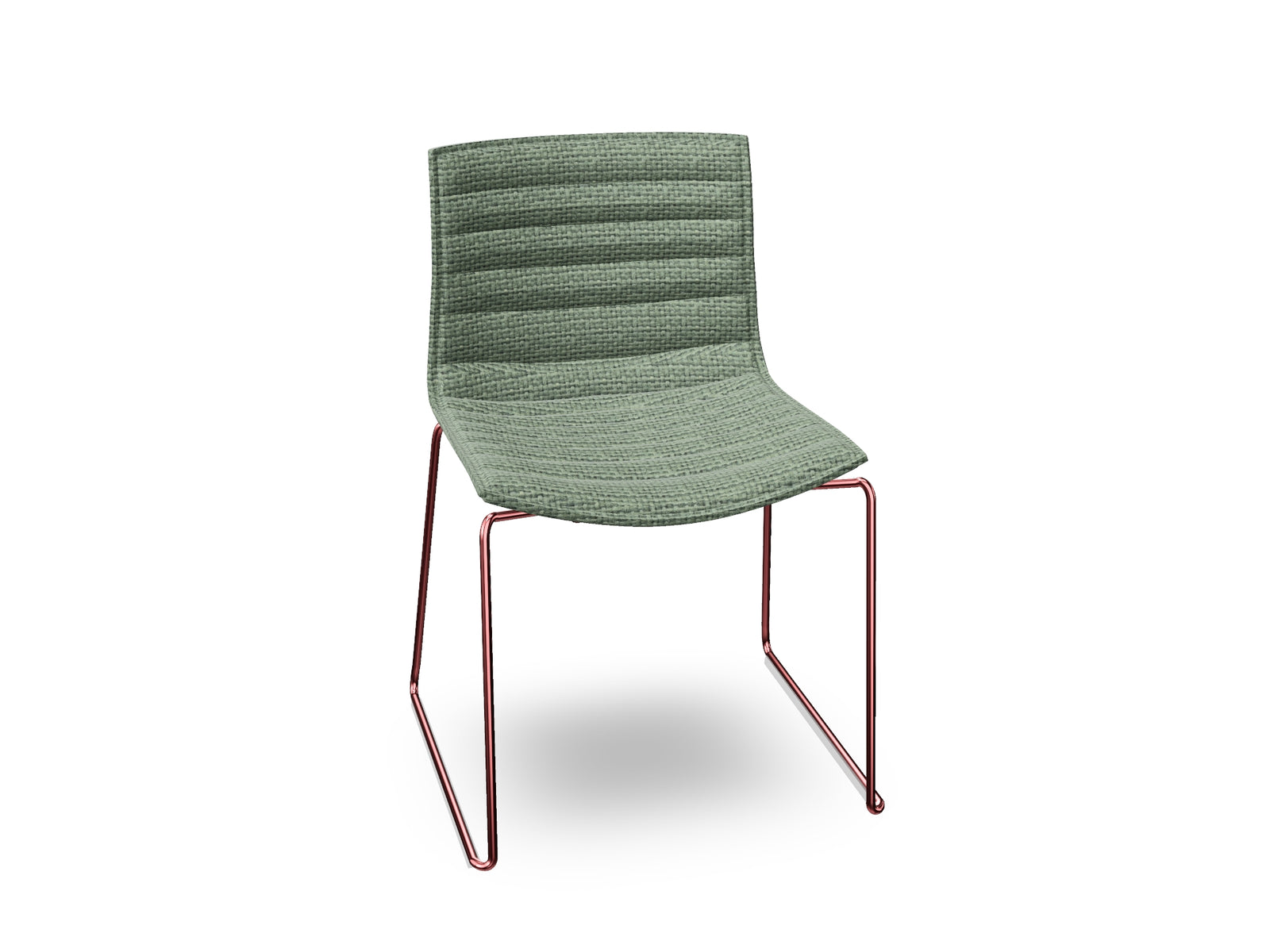 Catifa 46 Sled Base With Fully Upholstered