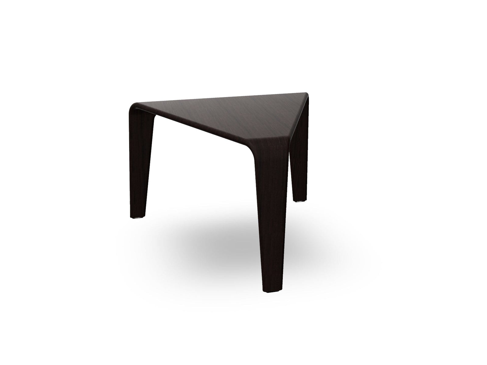 Ply Triangular Coffee Table Coffee table Arper Black Finish Small