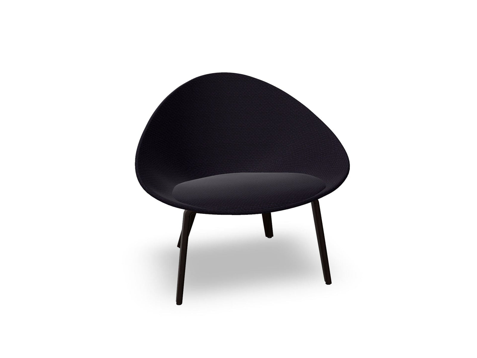 Adell 4 Leg Wood Lounge Chair With Fully Upholstered lounge chair Arper