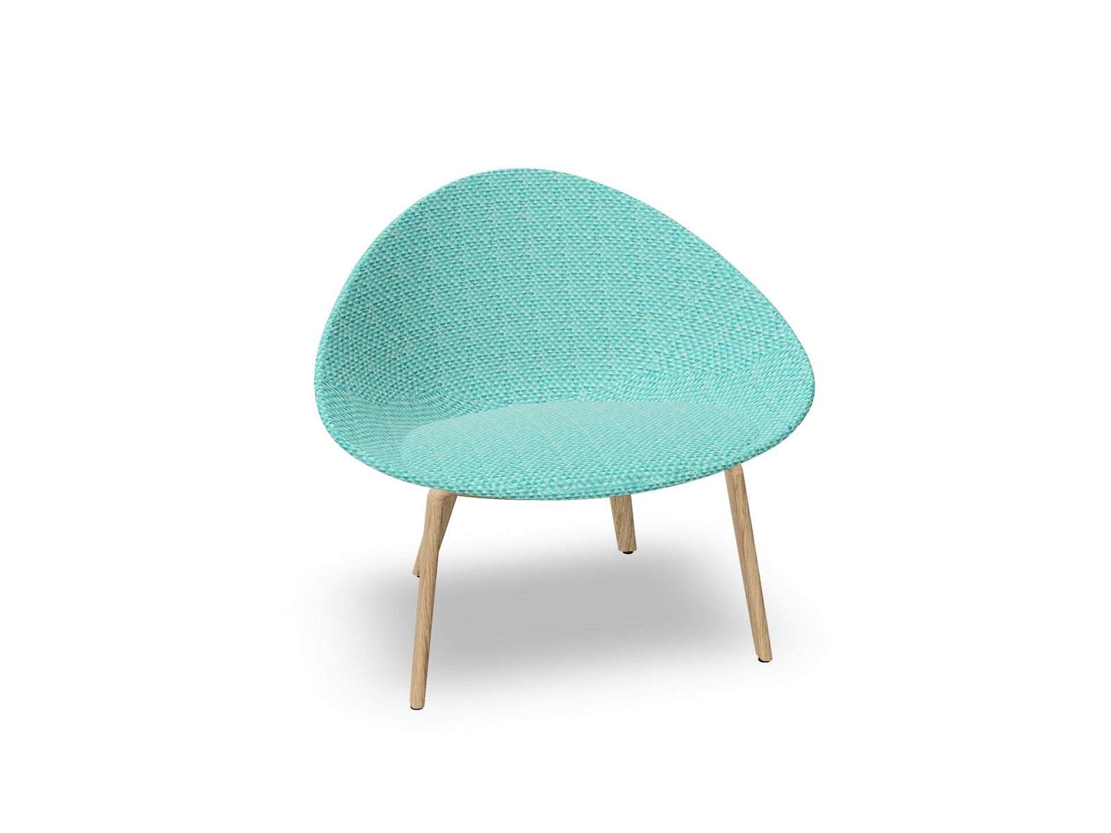 Adell 4 Leg Wood Lounge Chair With Fully Upholstered lounge chair Arper