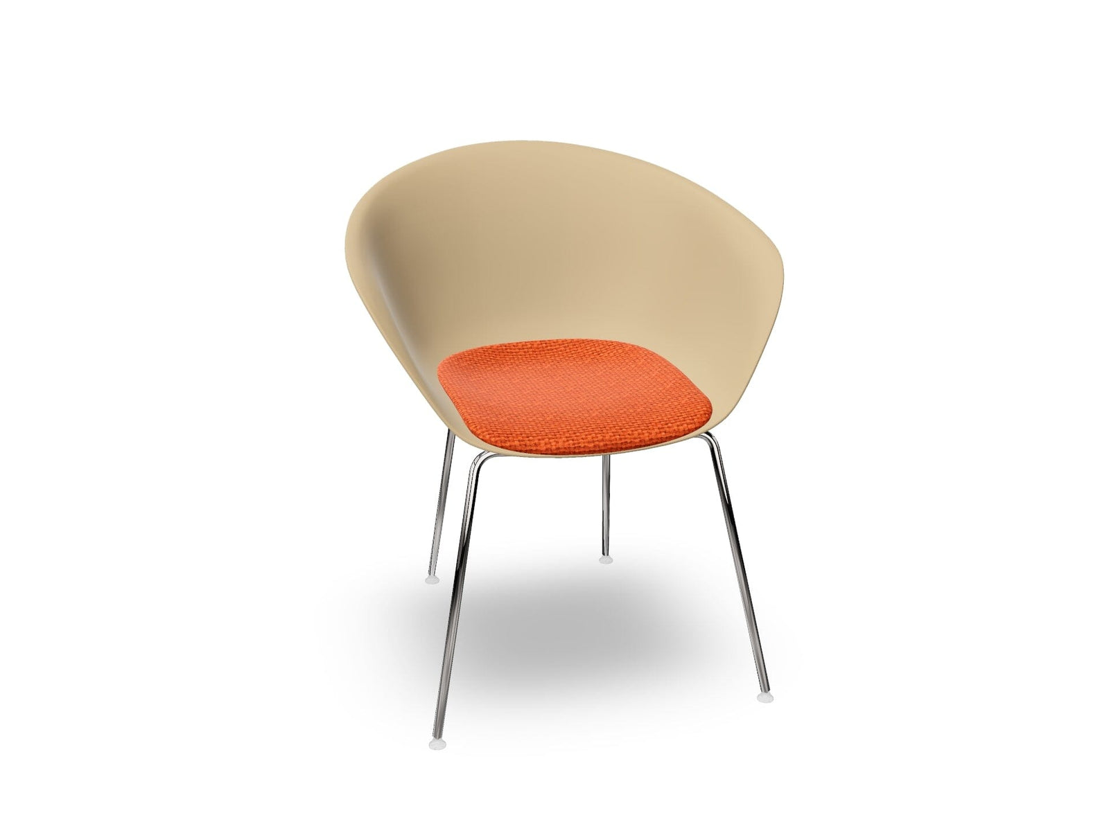 Duna 02 Four Leg Chair With Seat Cushion Chairs Arper