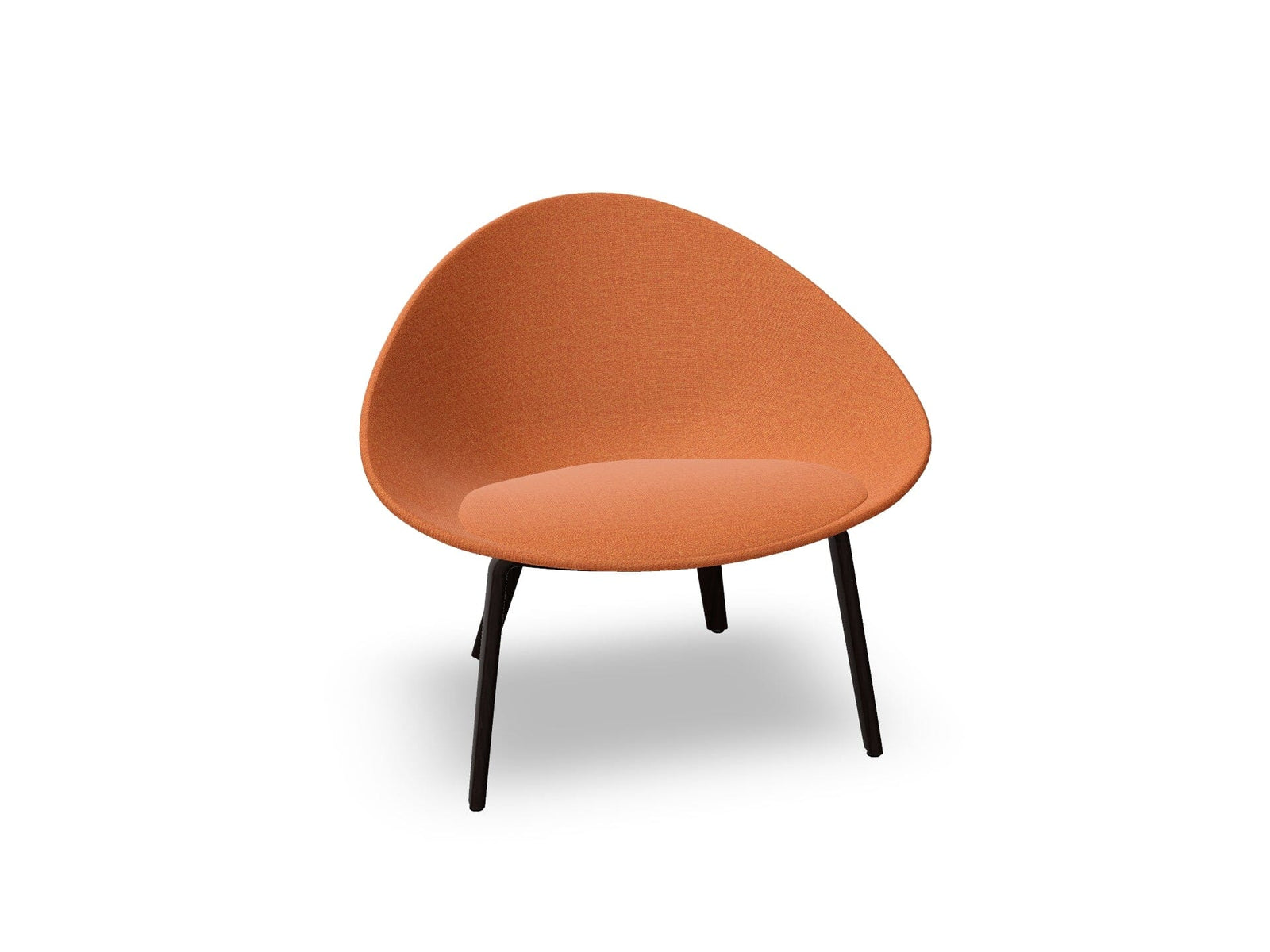 Adell 4 Leg Wood Lounge Chair With Fully Upholstered lounge chair Arper