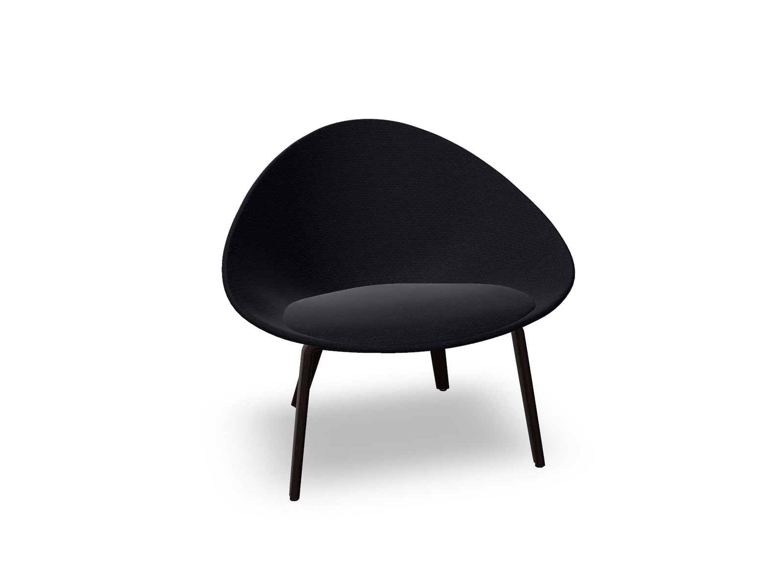 Adell 4 Leg Wood Lounge Chair With Fully Upholstered lounge chair Arper