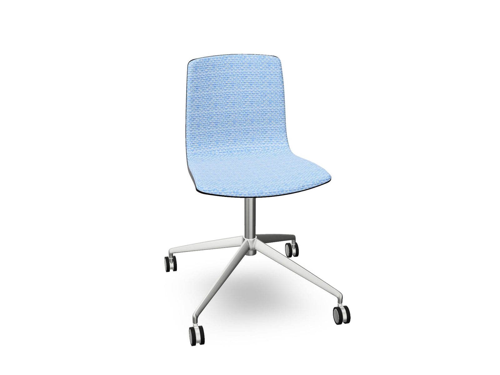 Aava 02 Fixed Trestle Base Wood Chair With Front Upholstery Chairs Arper
