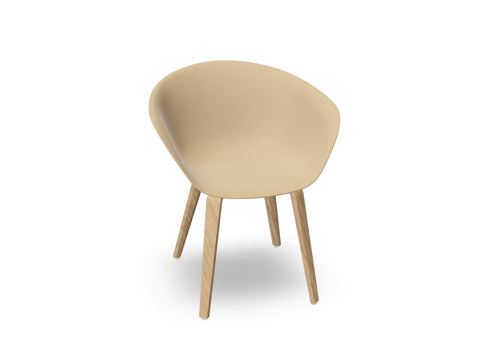 Duna 02 Polypropylene Chair With Wood Legs Chairs Arper