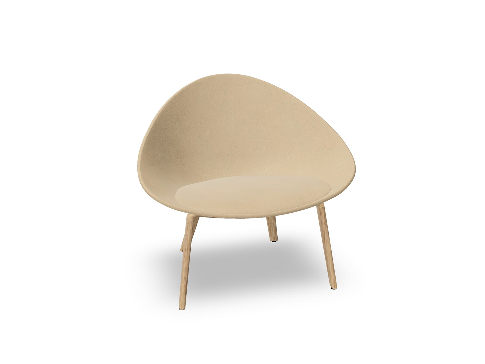 Adell 4 Leg Wood Lounge Chair With Fully Upholstered