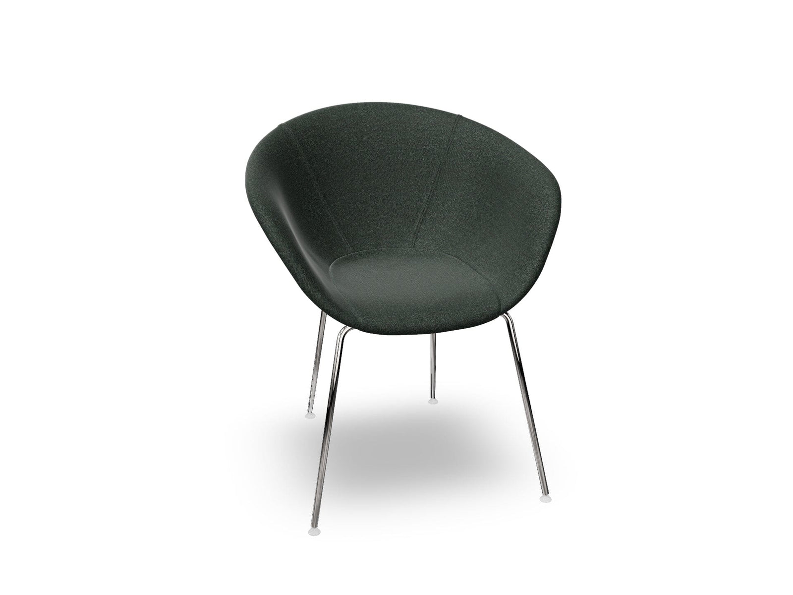 Duna 02 Four Leg Chair Fully Upholstered Chairs Arper