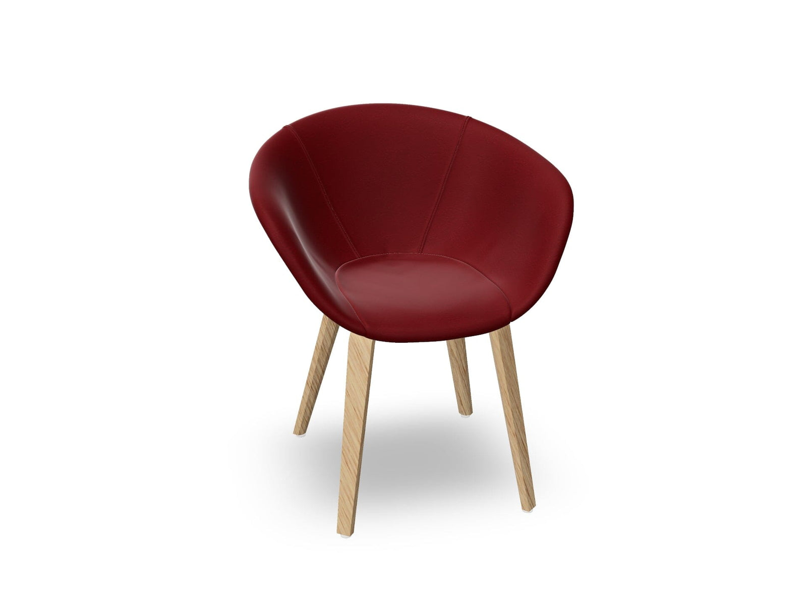 Duna 02 Wood Leg Chair With Full Upholstery Chairs Arper