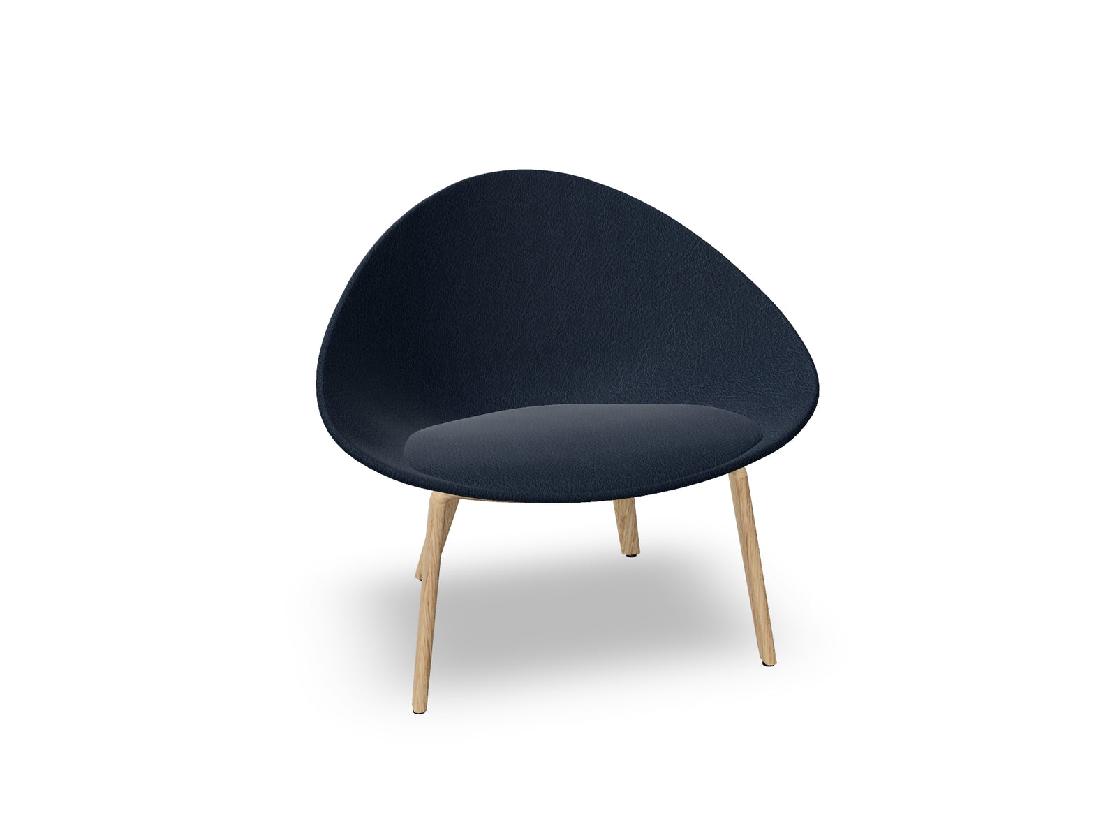 Adell 4 Leg Wood Lounge Chair With Fully Upholstered