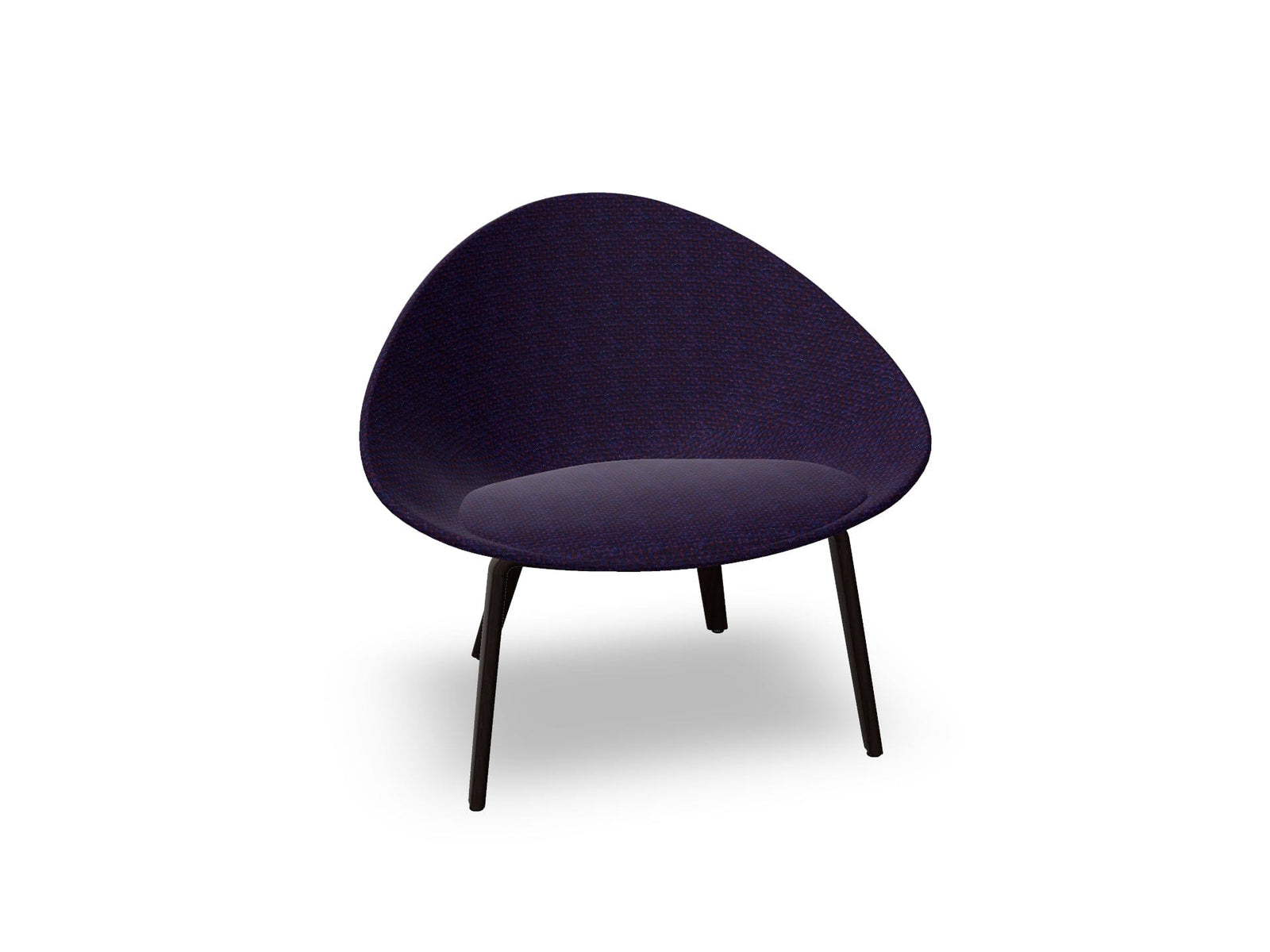 Adell 4 Leg Wood Lounge Chair With Fully Upholstered lounge chair Arper