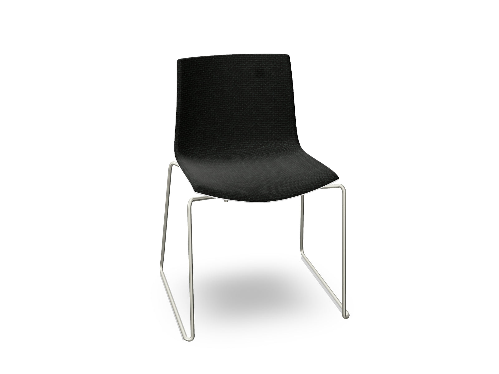 Catifa 46 Sled Base Polypropylene with Front-Face Upholstery