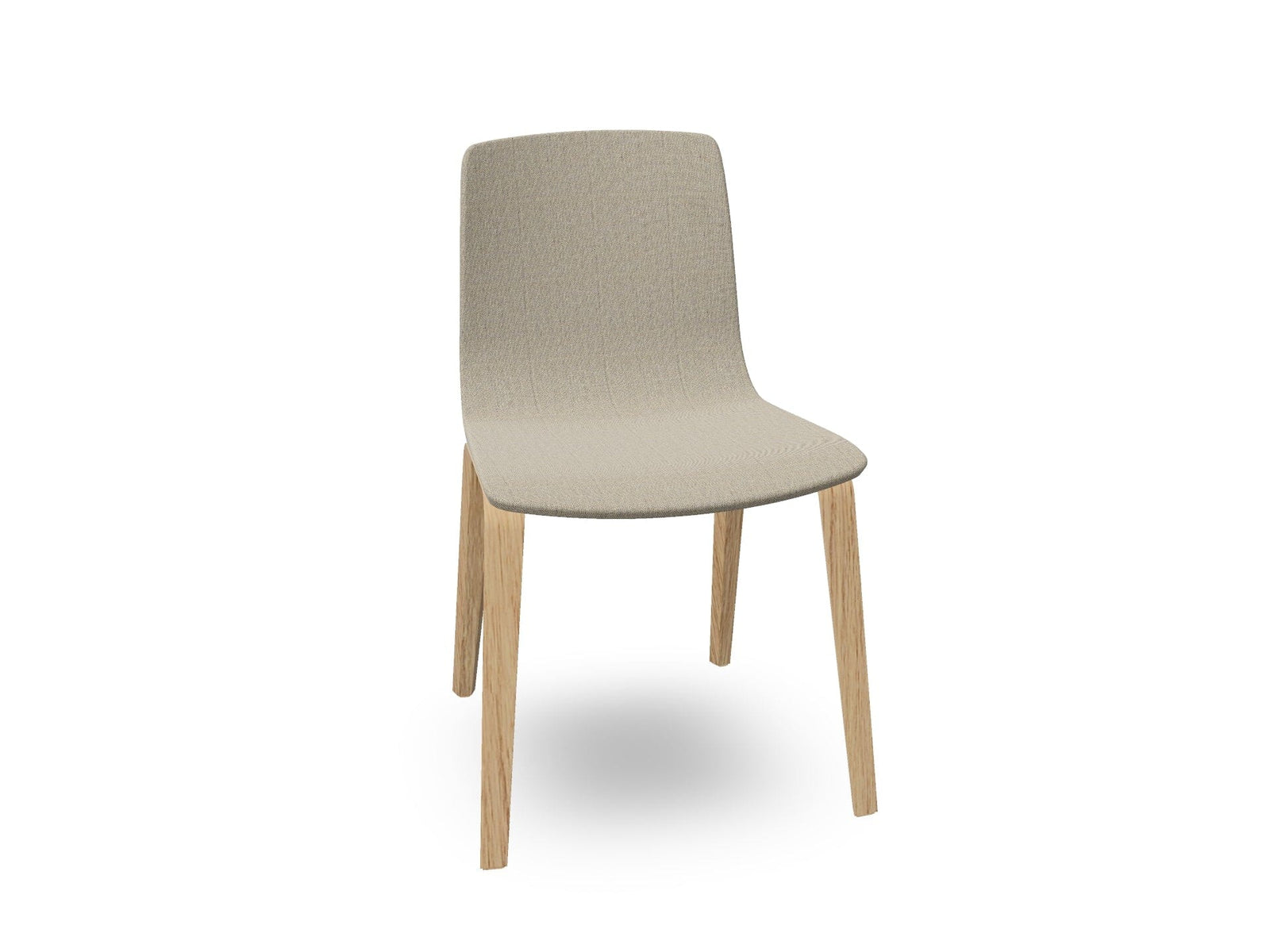 Aava 02-4 Wood Legs Chair With Fully Upholstered Chairs Arper
