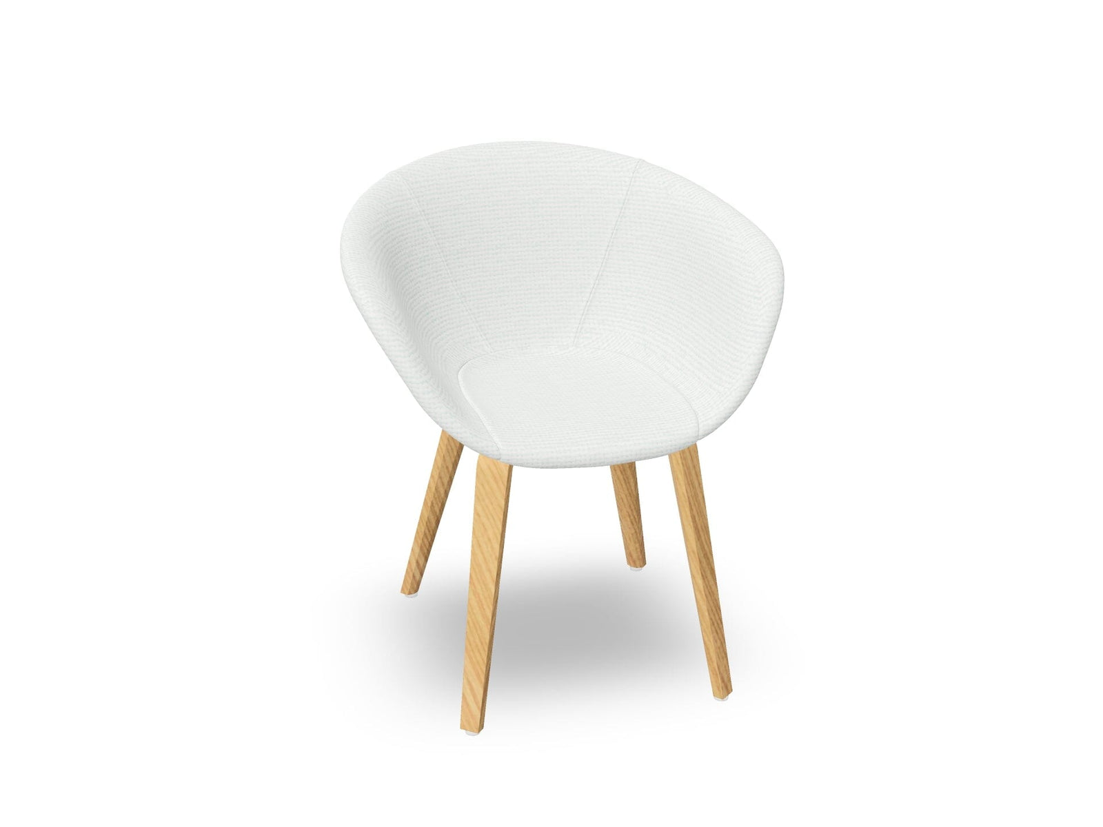 Duna 02 Wood Leg Chair With Full Upholstery Chairs Arper