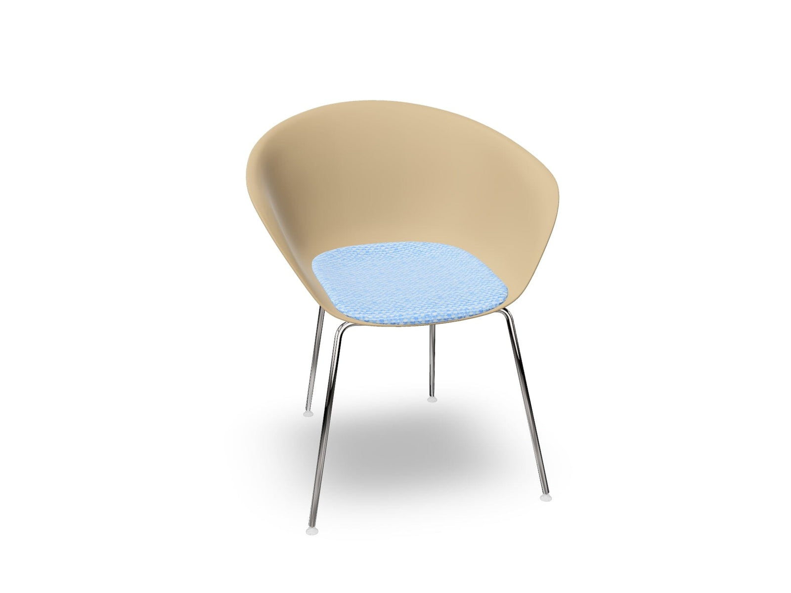 Duna 02 Four Leg Chair With Seat Cushion Chairs Arper