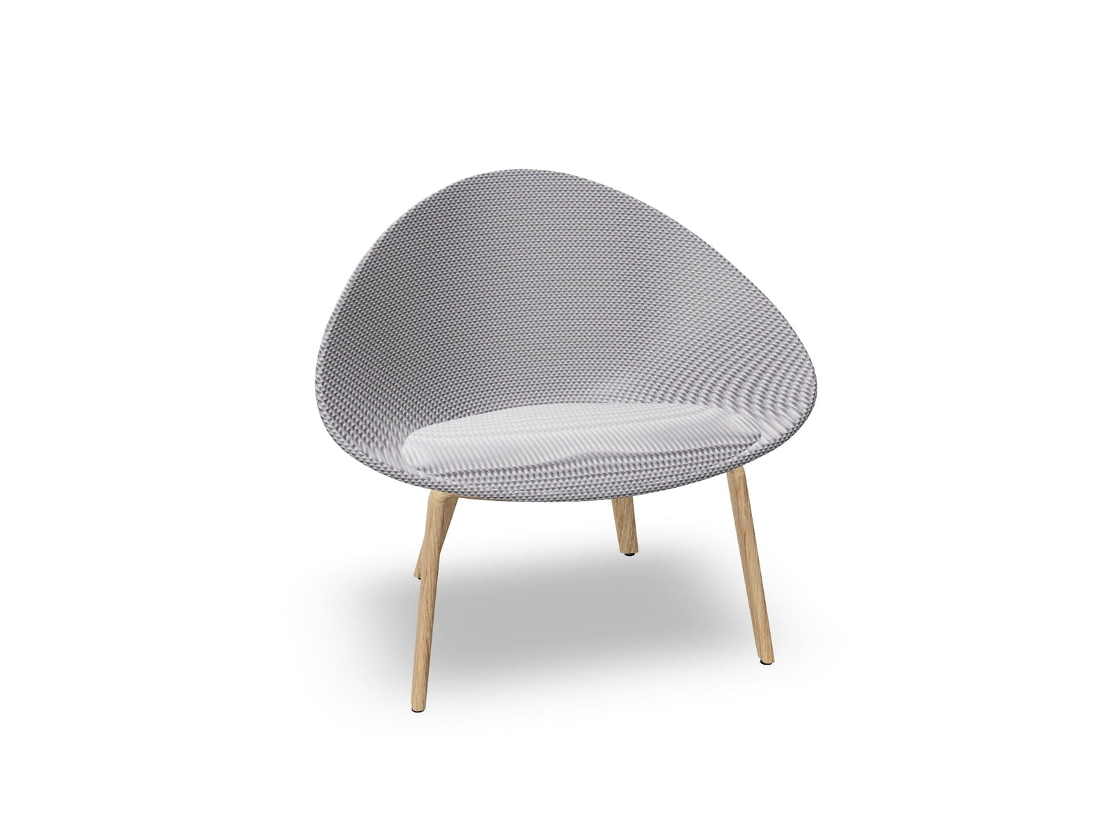 Adell 4 Leg Wood Lounge Chair With Fully Upholstered lounge chair Arper