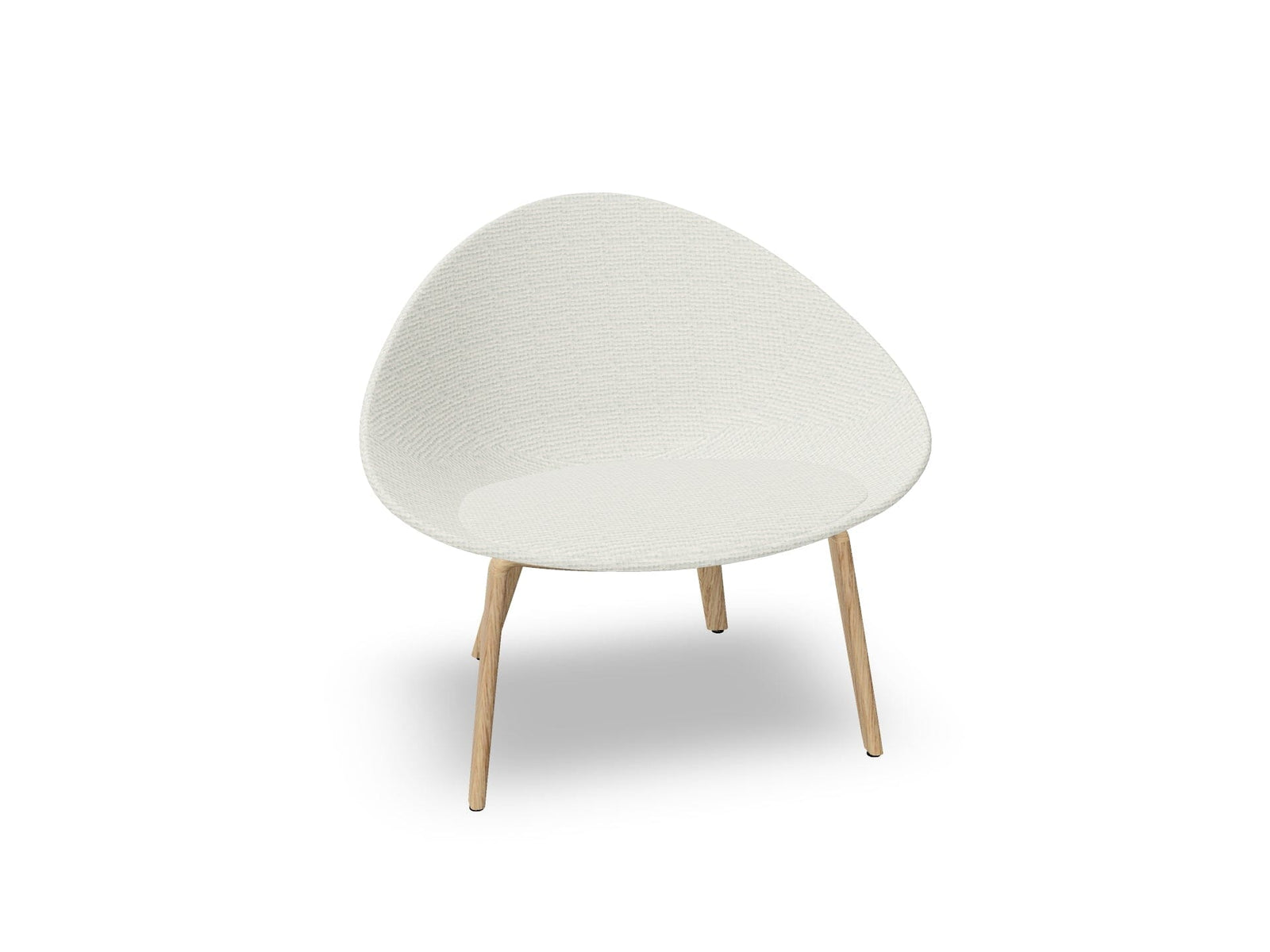 Adell 4 Leg Wood Lounge Chair With Fully Upholstered lounge chair Arper