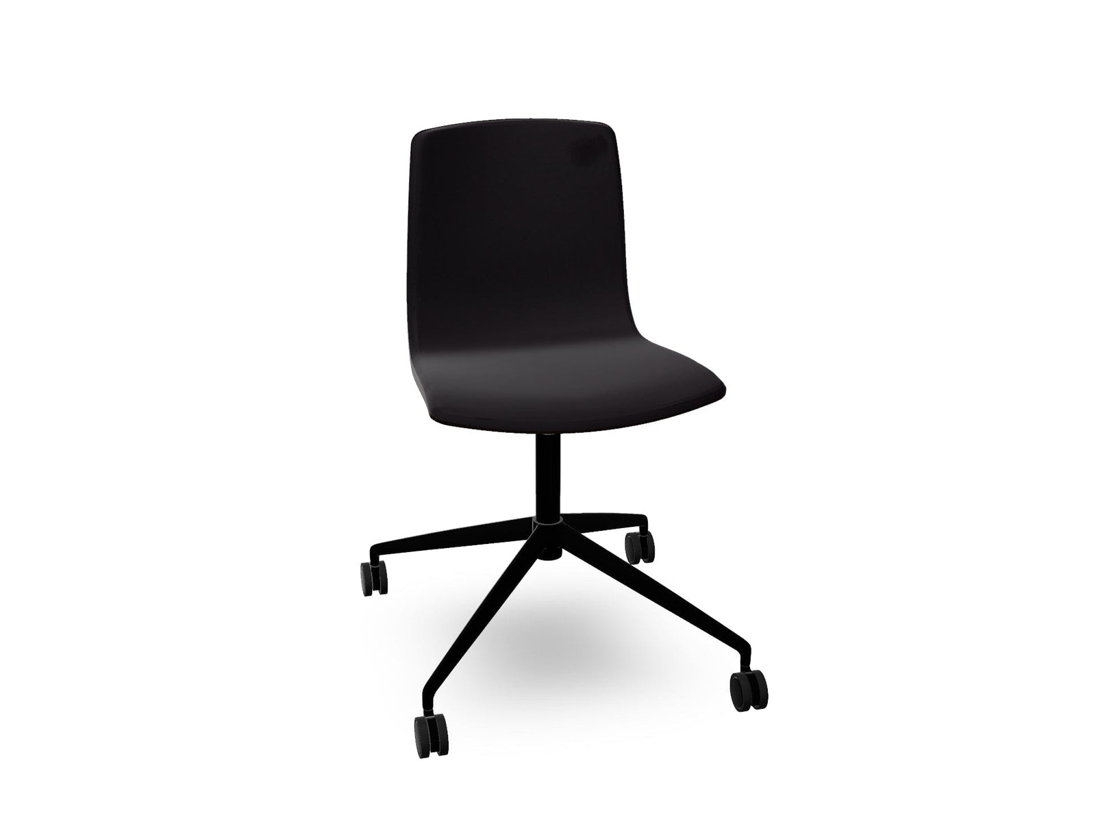 Aava 02 Fixed Trestle Base Wood Chair With Front Upholstery Chairs Arper