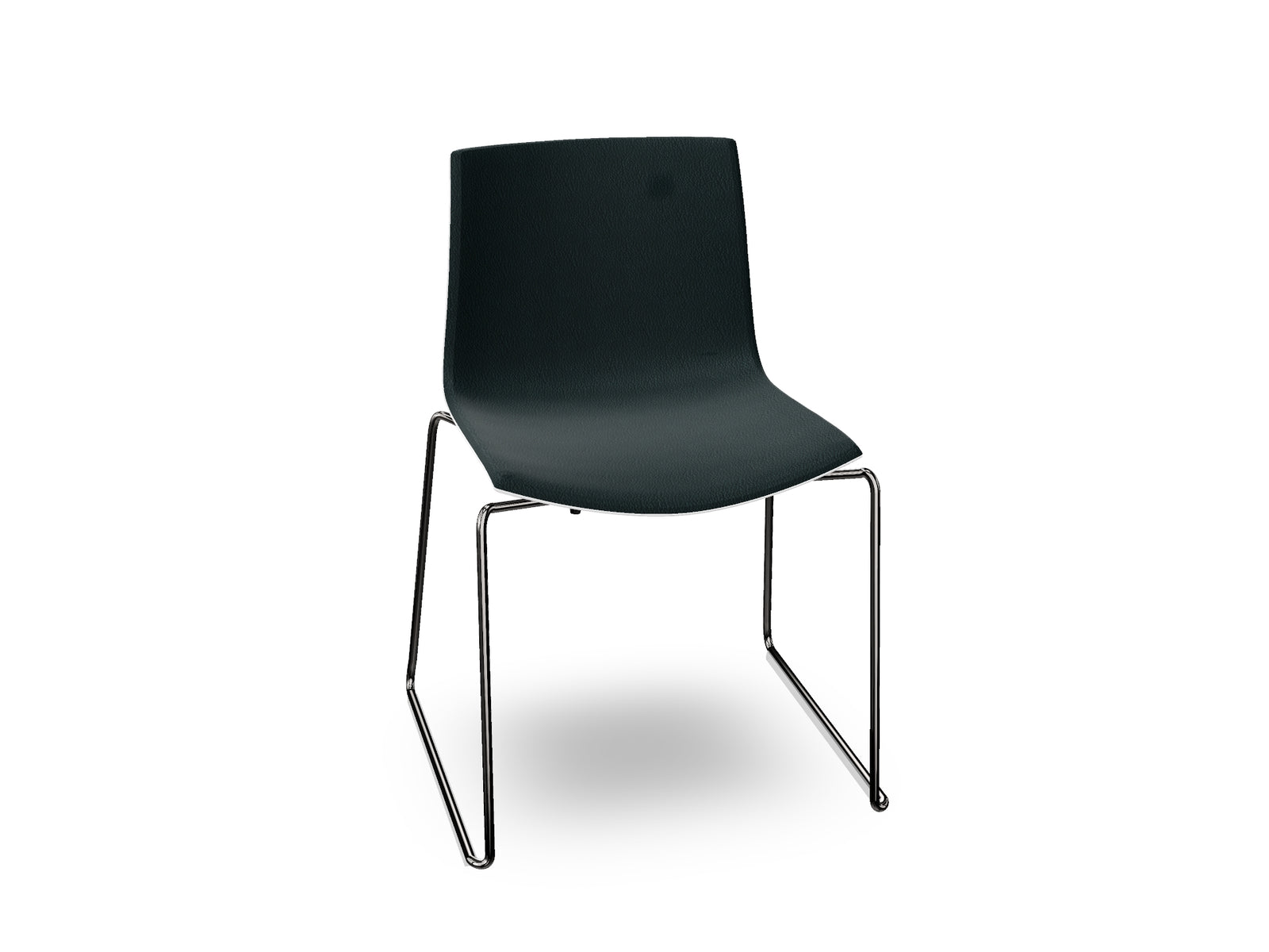 Catifa 46 Sled Base Polypropylene with Front-Face Upholstery