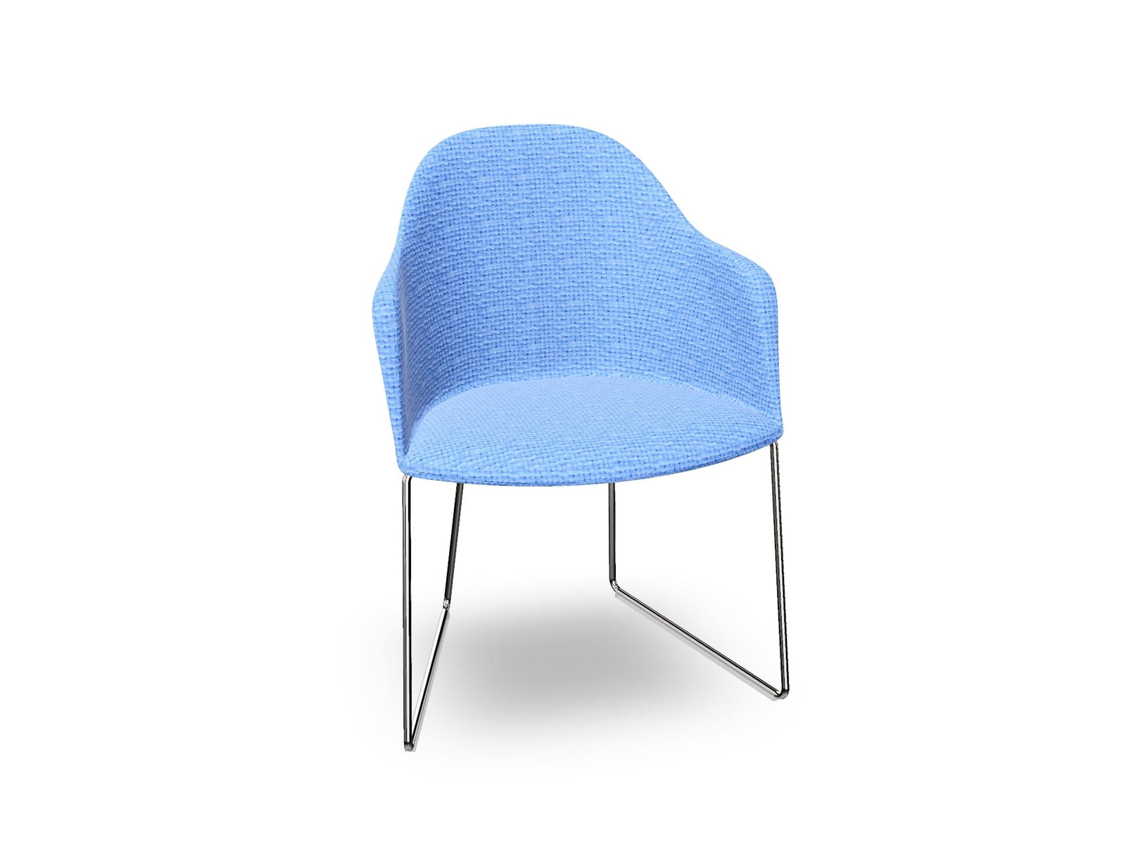 Cila Fully Upholstered Armchair With Sled Base Chairs Arper