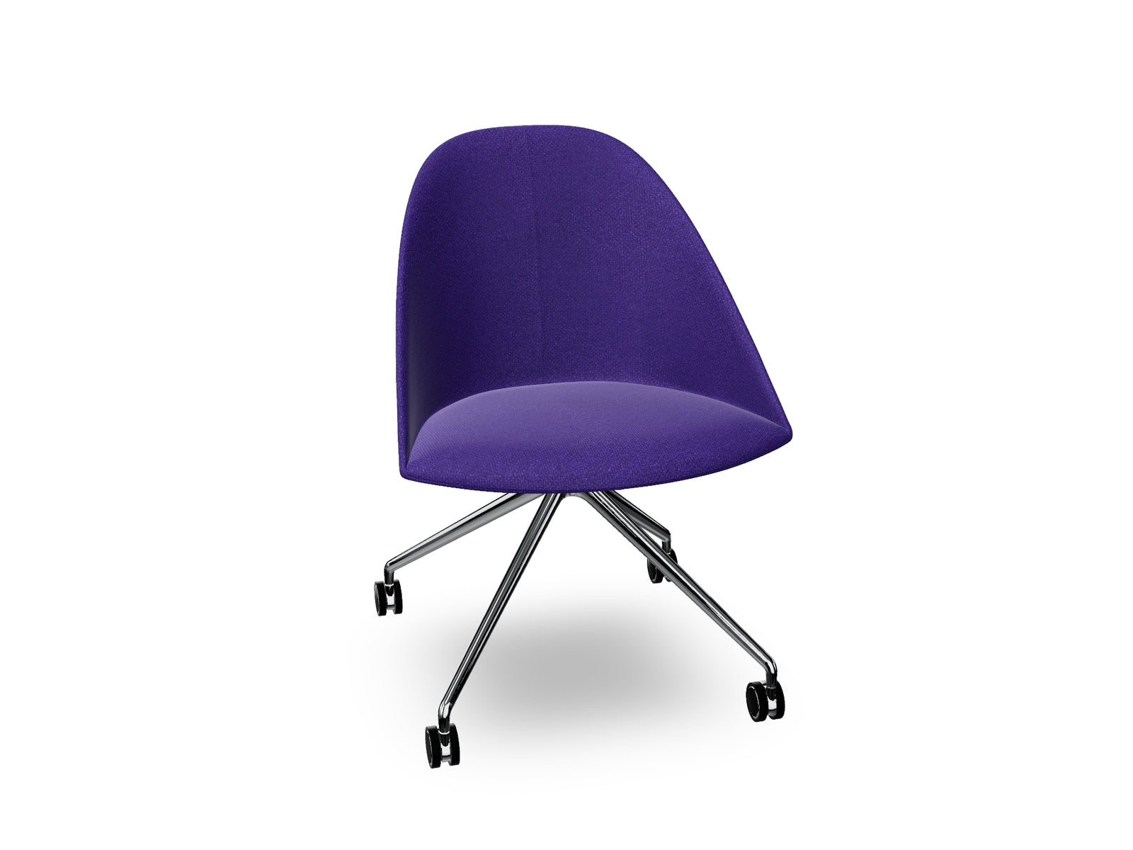 Cila Fully Upholtered Chair With Fixed Trestle Base