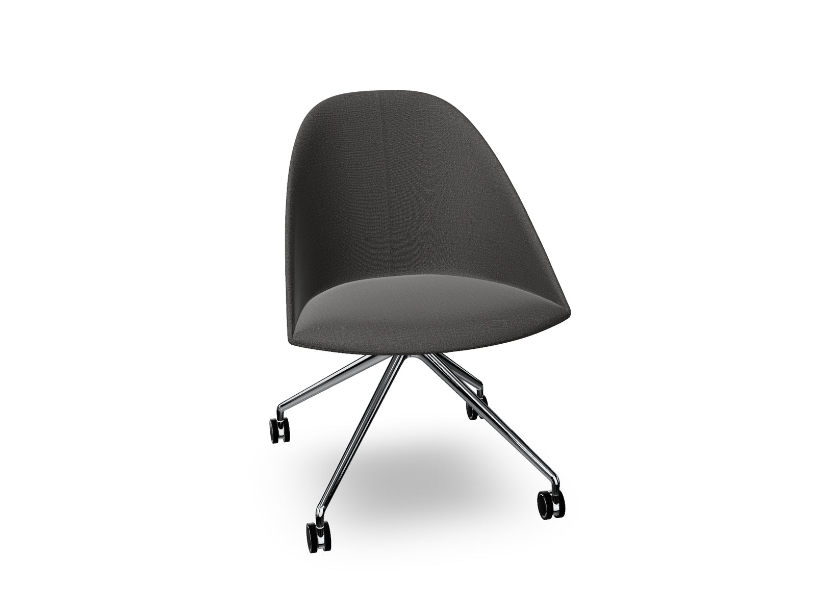Cila Fully Upholtered Chair With Fixed Trestle Base