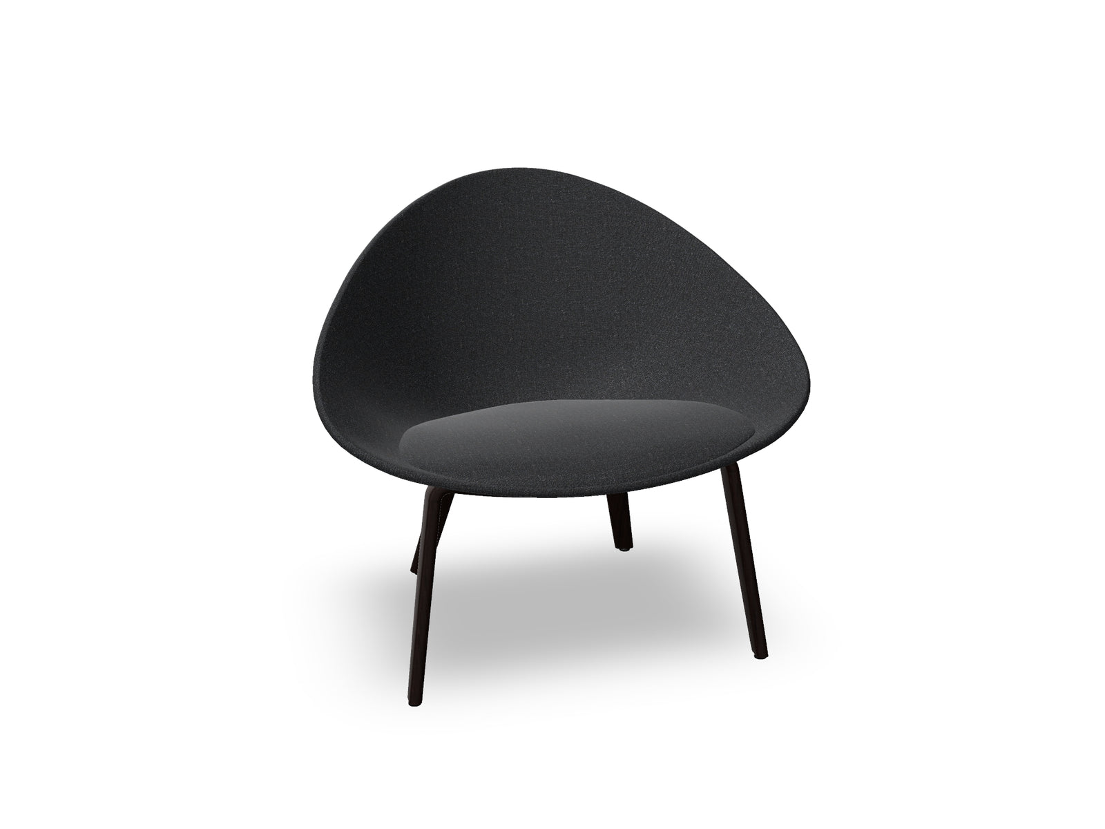 Adell 4 Leg Wood Lounge Chair With Fully Upholstered