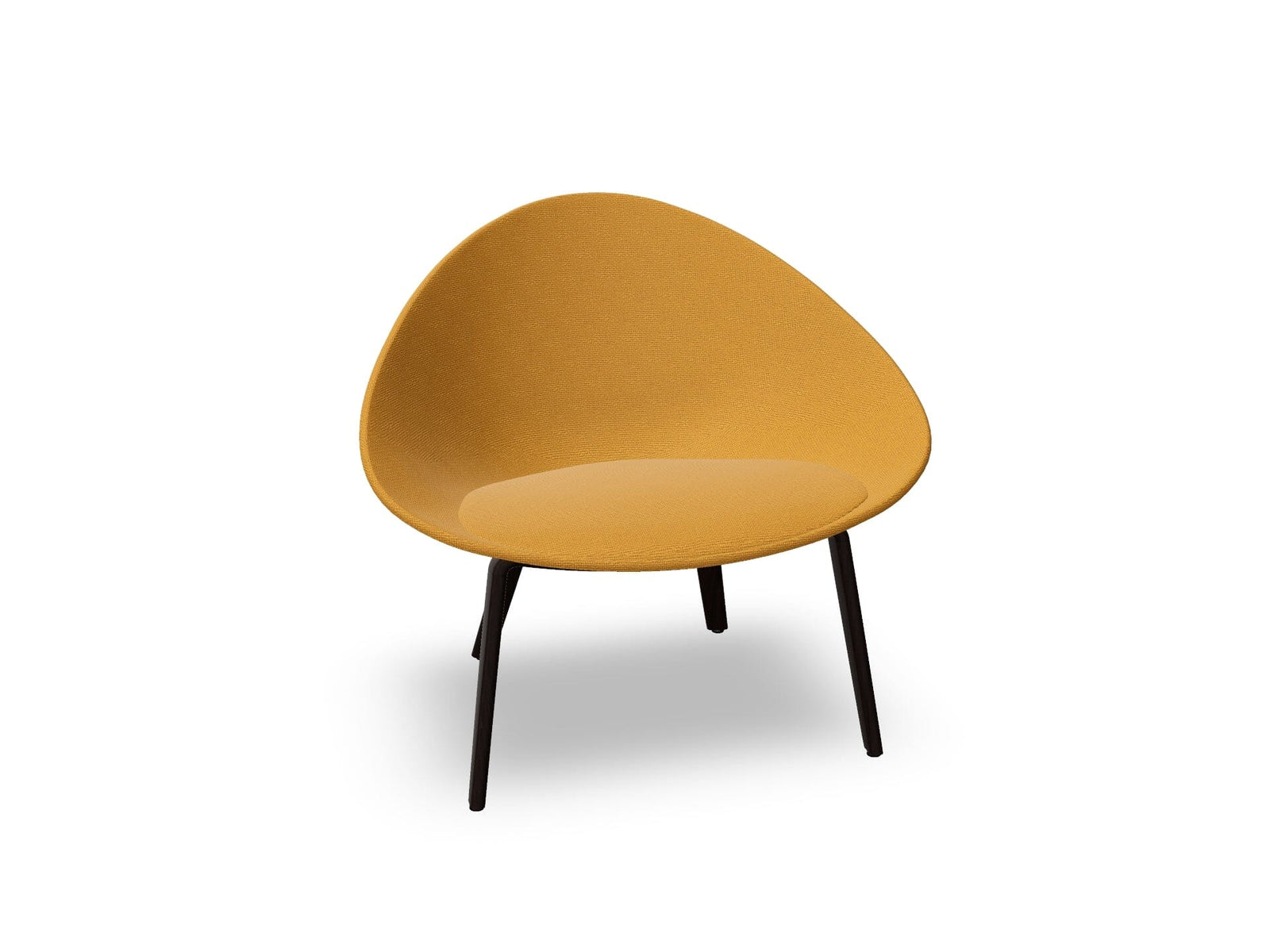 Adell 4 Leg Wood Lounge Chair With Fully Upholstered lounge chair Arper