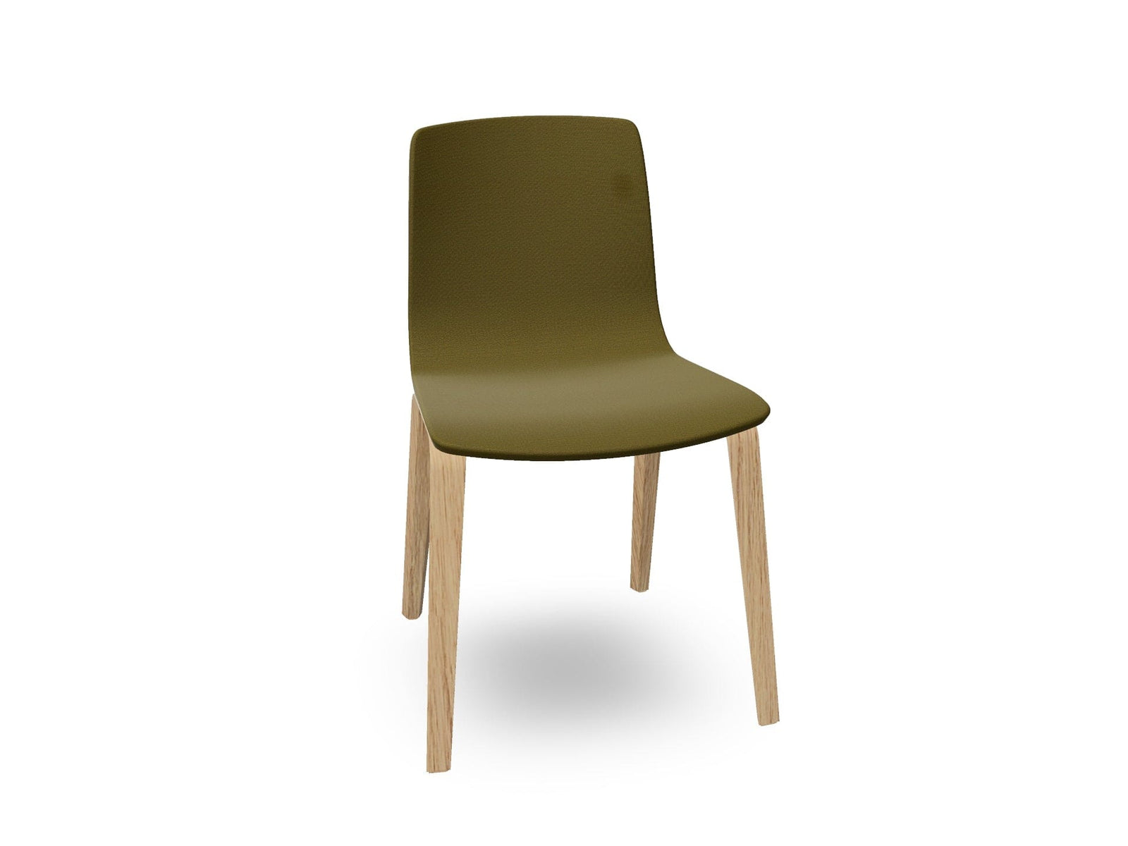 Aava 02-4 Wood Legs Chair With Fully Upholstered Chairs Arper