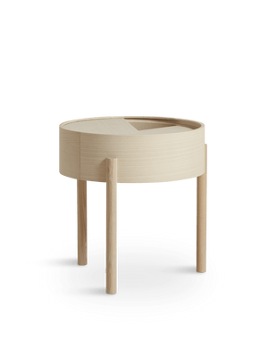 Arc Side Table side/end table Woud White Pigmented Ash 
