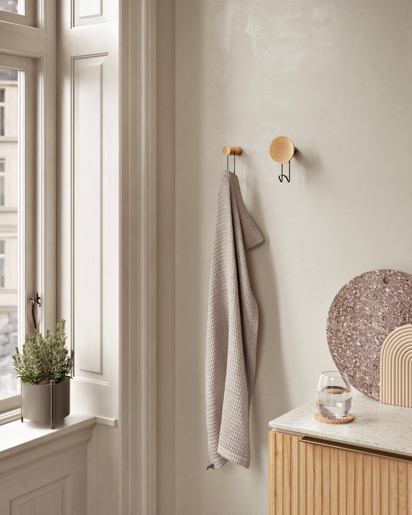 Around Wall Hanger - Set of 2 Accessories Woud