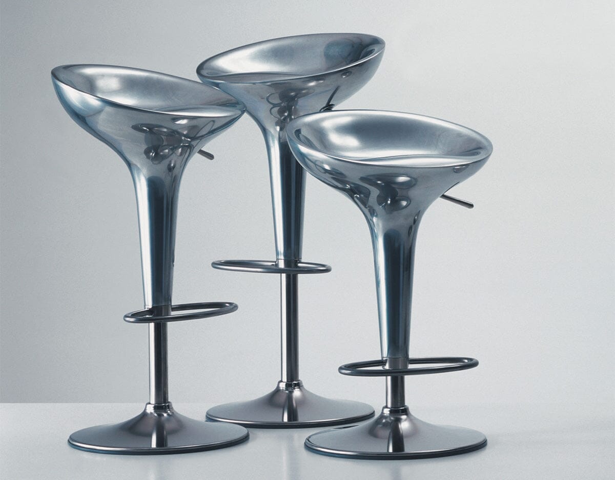 Aluminum Bombo Stool bar seating Magis