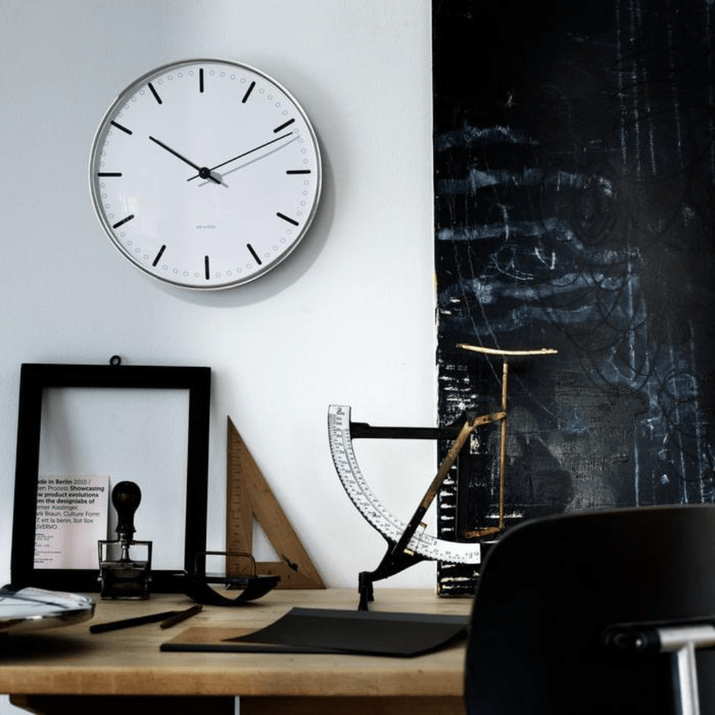 City Hall Clock, 11.4" Decor Arne Jacobsen