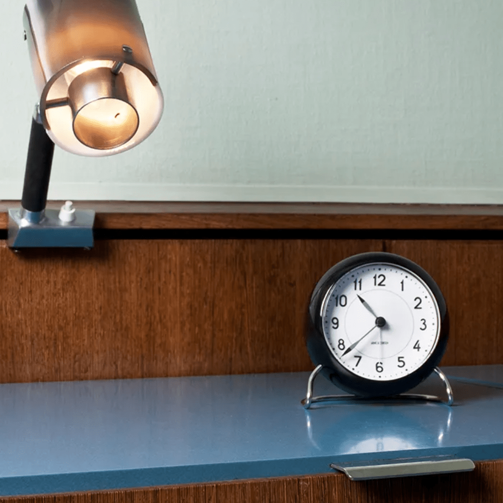 Bankers Alarm Clock, Black Decor Arne Jacobsen