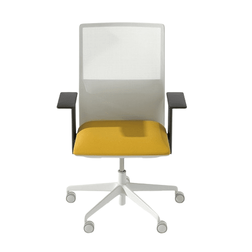 Planesit Chair High Backrest With 5 Ways Swivel Base on Castors Chairs Arper